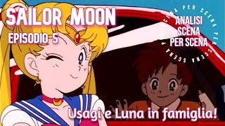 SAILOR MOON episodio 5, Usagi e Luna in famiglia, analisi anime storico #sailormoon