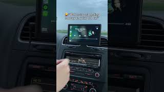 Old car with CarPlay ?! #carplay #androidauto #car #oldcar #viral #video