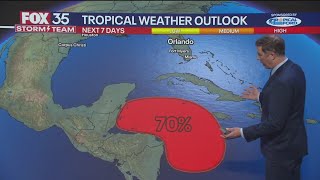 Tropical disturbance could become depression in Caribbean Sea