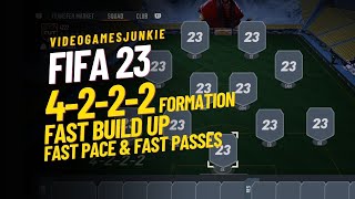 FIFA 23, 4-2-2-2 META Formation, Fast Pace, Fast Build Up & Fast Passes | Guide and Tactics