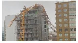 Halifax Crane toppled, as Hurricane Dorian arrives in Nova Scotia , #hurricaneDorian