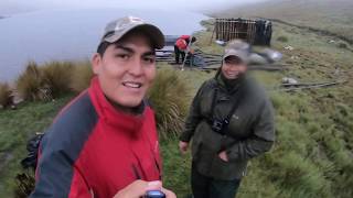 PESCA DE TRUCHAS CON GUSANO Y CUCHARILLA EN LAGUNA TITIRI COCHABAMBA BOLIVIA