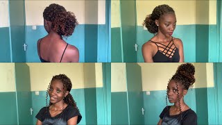 Easy and classy crochet hairstyle you may want to try/step by step tutorials using Riva curls