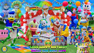 BIRTHDAY SONG LYRICS 2024🔴 LAGU KALAU KAU SUKA HATI LIRIK & BALONKU ADA 5 SPESIAL ONDEL BADUT LUCU