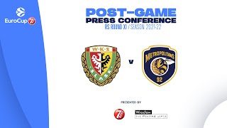 Post-game press conference | EuroCup 21-22 RS Round XI | Slask Wroclaw - Boulogne Metropolitans 92