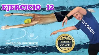 12- Ejercicio para mejorar el equilibrio horizontal en la lamina de agua sin mover los pies