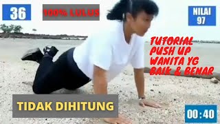 PUSH UP WANITA YANG BAIK DAN BENAR 2022 | POLWAN KOWAD KOWAL WARA