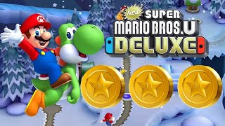 Frosted Glacier-4 Scaling the Mountainside  | 3/3 Star Coins | NEW Super Mario Bros U Deluxe