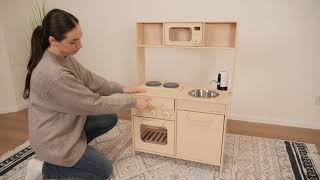 Assembling Montessori play kitchen #woodandhearts #woodandheartsfurniture #montessori #playkitchen