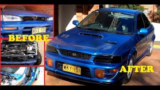 Budget Build SUBARU IMPREZA 1998 Start To Finish-Time-lapse