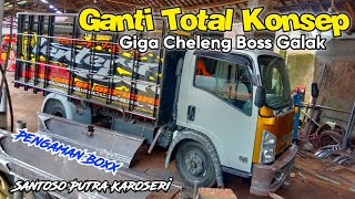 Ganti Semua Variasi Truck Giga Cheleng Boss Galak‼️#santosoputrakaroseri #rebeccaconceptofficial