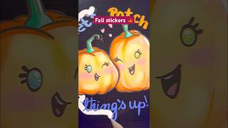 Falls here #stickers #shorts #pumpkin