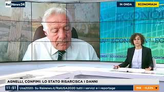 Paolo Agnelli ospite di RaiNews24 - dalla puntata di Economia24 del 27 ottobre 2020