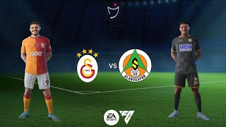 EA Sports FC24, Galatasaray vs Alanyaspor, Sanderson Park, Trendyol Süper Lig, Ziyech, Icardi,