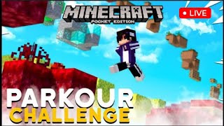 Parkour challenge in Minecraft Bedrock Live 🔴 || #live #minecraftshorts