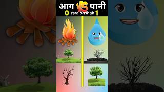 আগুন vs পানি 😱😱 #shorts #short #tiktok #water #fire