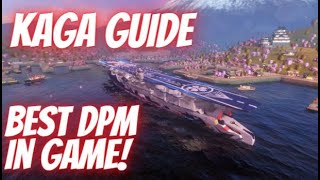 Wows Blitz Kaga CV Guide 110K gameplay - Best DPM in the game DELETES any ship!