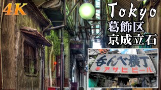 Tokyo Summer Walk 🚶🏽Vanishing "Drinkers' Alley" in Tateishi, Katsushika