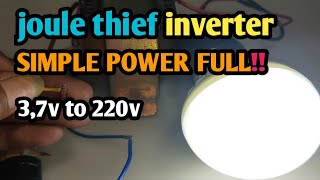 WAJIB DI COBA‼️joule thief inverter 3,7v to 220v super irit-bro elektro