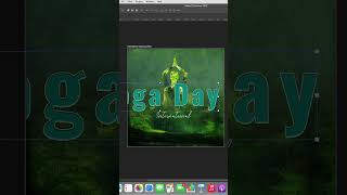 International Yoga Day Easy Design ✅ #photoshop #shorts #reels 😘❤️😘