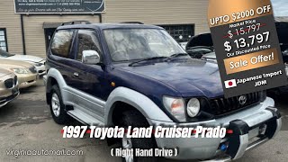 For Sale 1997 Toyota Land Cruiser Prado RX 🇯🇵 Turbo 4WD, Clean, JDM Import, 169k Miles, $13,797