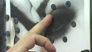 Airbrush Mel 28 - Eye 3 - 2nd Stencil - Eyelashes - Finger