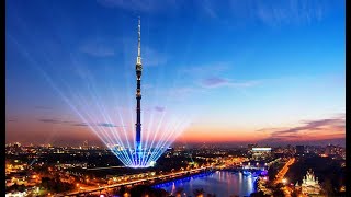 Ostankino Tower, 360 degree video of the most spectacular areas of the world ( Russia )