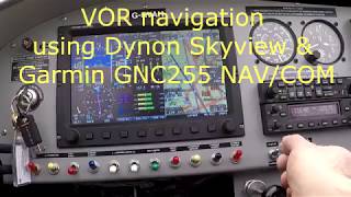 Vans RV-7 G-RVAH Dynon Skyview Garmin GNC255 VOR navigation