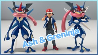 Unboxing Greninja & Ash 1/20 BBQ Studio Pokemon scale world Greninja Back pokemon journeys ゲッコウガ サトシ