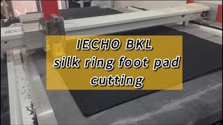 IECHO BKL silk ring foot pad cutting #cuttingmachine #digitalcutter #iechocutter