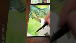 Painting koi and water Lily pond #painting #watercolorpainting #art #watercolor #watercolorart #koi