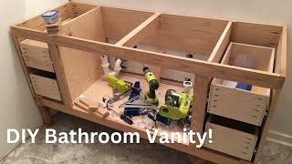 How I Built My Bathroom Vanity From SCRATCH! - Thrift Diving