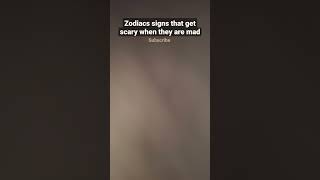 Zodiac Signs That Get Scary When They Are Mad |#zodiacsigns ⛎️♑️♊️♈️♍️♉️♒️♎️♋️♓️♌️♏️♐️