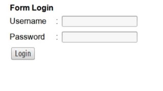 TAMPILAN LOGIN SEDERHANA TANPA MENGGUNAKAN DATABASE.