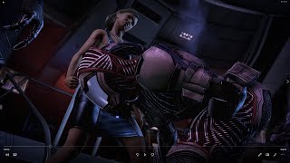 Mass Effect 3 Legendary Edition Shepard punches Admiral Gerrel in the gut