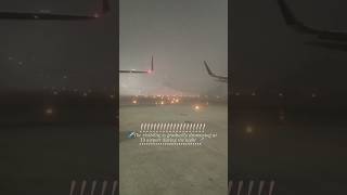 At Delhi airport Reduced⬇️ visibility due to dense fog  ✈️