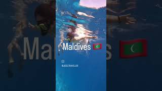 MALDIVES BEACH 🏖️ 🇲🇻 #maldivesbeach #traveller  #maldivesislands #snorkeling #beach