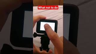 How to use GoPros touch screen