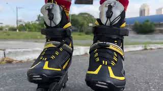 PATINS INLINE RECREAÇÃO TRAXART KOZMIC AMARELO