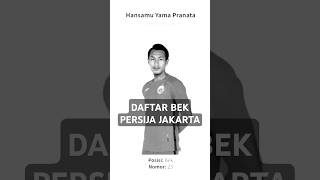 Daftar Pemain Bertahan PERSIJA JAKARTA 2023 #persija #persijajakarta #briliga1 #liga1indonesia