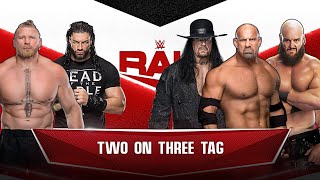 Handicap Match | Two on Three Tag Team | WWE Raw