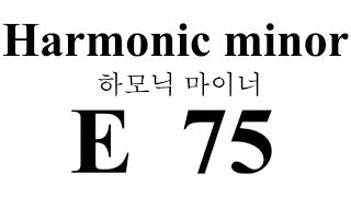 E Harmonic minor 하모닉마이너 Backing Track #LBT08E T=75