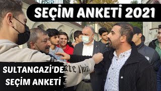 SULTANGAZİ'DE SEÇİM ANKETİ | SEÇİM ANKETİ 2021 | #seçim #seçimanketi