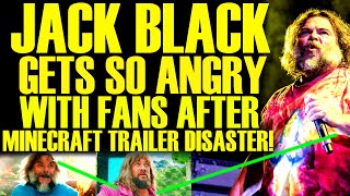 JACK BLACK LOSES IT WITH FANS AFTER MINECRAFT MOVIE TRAILER BACKLASH HITS ROCK BOTTOM!