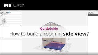 ReluxDesktop | QuickGuide | How to build a room in side view?