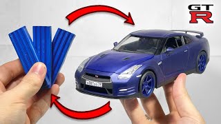 Превращение пластилина в машину, Nissan GTR r35