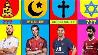 Religion of Famous Football Players comparison christian,muslim,buda...