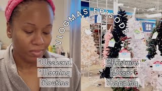 Vlogmas | Episode 1. Weekend Morning Routine • At Home Christmas Decor Shopping