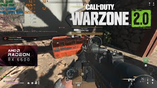 Call of Duty Warzone 2.0 | RX 6600 8 GB | i5 11400F | Benchmark at 1080p | Balanced & Basic FSR 1