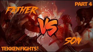 Father VS Son Tekken Fights (Part 4) (Dadi Jan Wins)